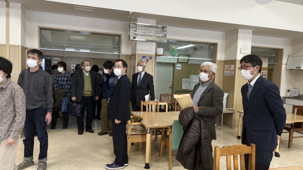 事業所訪問のようす